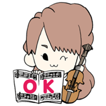 Violinist"Okabe Machi" sticker #6220912