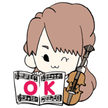 Violinist"Okabe Machi" sticker #6220912