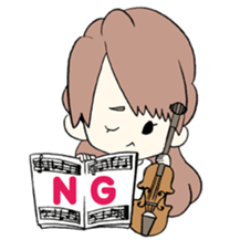 Violinist"Okabe Machi" sticker #6220913
