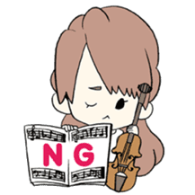 Violinist"Okabe Machi" sticker #6220913