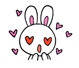 Cute and pleasant rabbit. sticker #6221913