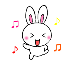 Cute and pleasant rabbit. sticker #6221917