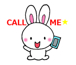 Cute and pleasant rabbit. sticker #6221918