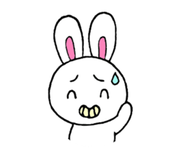 Cute and pleasant rabbit. sticker #6221922