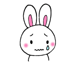 Cute and pleasant rabbit. sticker #6221927