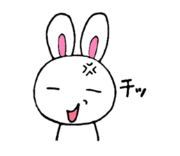 Cute and pleasant rabbit. sticker #6221931