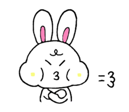 Cute and pleasant rabbit. sticker #6221940