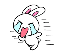 Cute and pleasant rabbit. sticker #6221941