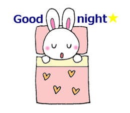Cute and pleasant rabbit. sticker #6221942