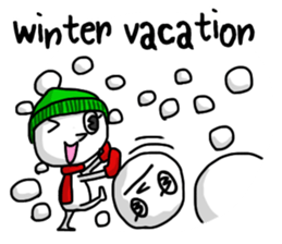 Simple white4_English sticker #6222106