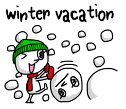 Simple white4_English sticker #6222106