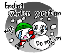 Simple white4_English sticker #6222107