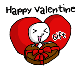 Simple white4_English sticker #6222109