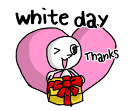 Simple white4_English sticker #6222110