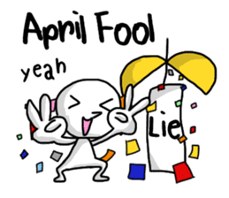 Simple white4_English sticker #6222111