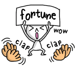 Simple white4_English sticker #6222122