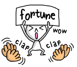 Simple white4_English sticker #6222122