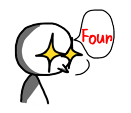 Simple white4_English sticker #6222125