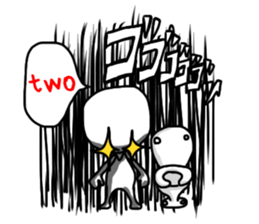 Simple white4_English sticker #6222127