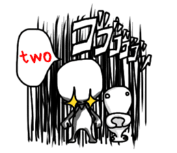 Simple white4_English sticker #6222127