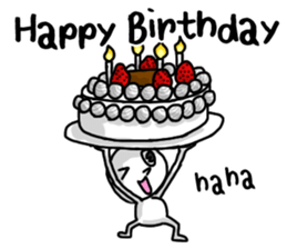 Simple white4_English sticker #6222130