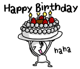 Simple white4_English sticker #6222130