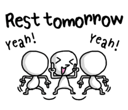 Simple white4_English sticker #6222134