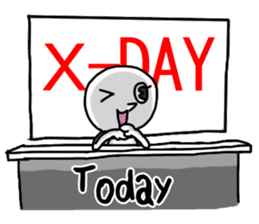 Simple white4_English sticker #6222138