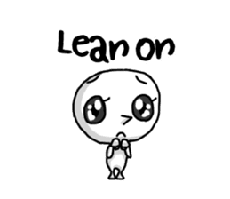 Simple white4_English sticker #6222141