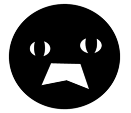 kuromaru face sticker #6222155