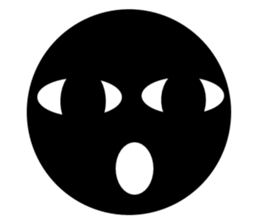 kuromaru face sticker #6222160