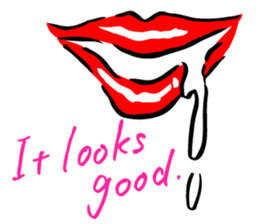 Lips of the woman sticker #6222327