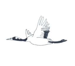 Japanese crane Sticker sticker #6222836