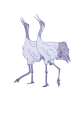 Japanese crane Sticker sticker #6222846