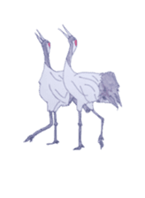 Japanese crane Sticker sticker #6222846