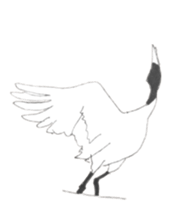 Japanese crane Sticker sticker #6222848