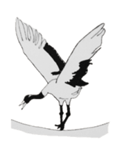 Japanese crane Sticker sticker #6222851