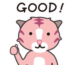 Pink tiger "Pascal" sticker #6222905