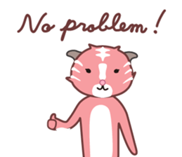 Pink tiger "Pascal" sticker #6222919