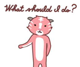 Pink tiger "Pascal" sticker #6222924