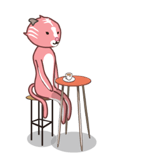 Pink tiger "Pascal" sticker #6222938