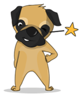 Funny and cute dog sticker #6223346