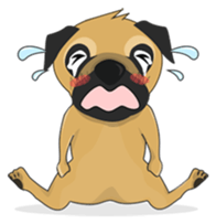 Funny and cute dog sticker #6223351