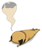 Funny and cute dog sticker #6223352