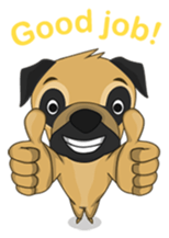 Funny and cute dog sticker #6223356