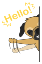 Funny and cute dog sticker #6223357