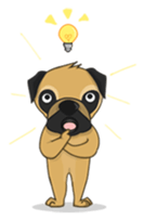 Funny and cute dog sticker #6223360