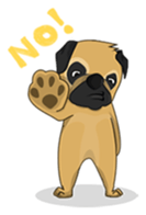 Funny and cute dog sticker #6223364