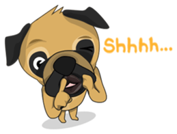 Funny and cute dog sticker #6223371