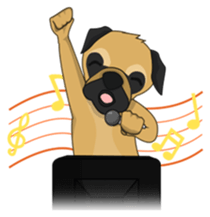 Funny and cute dog sticker #6223376